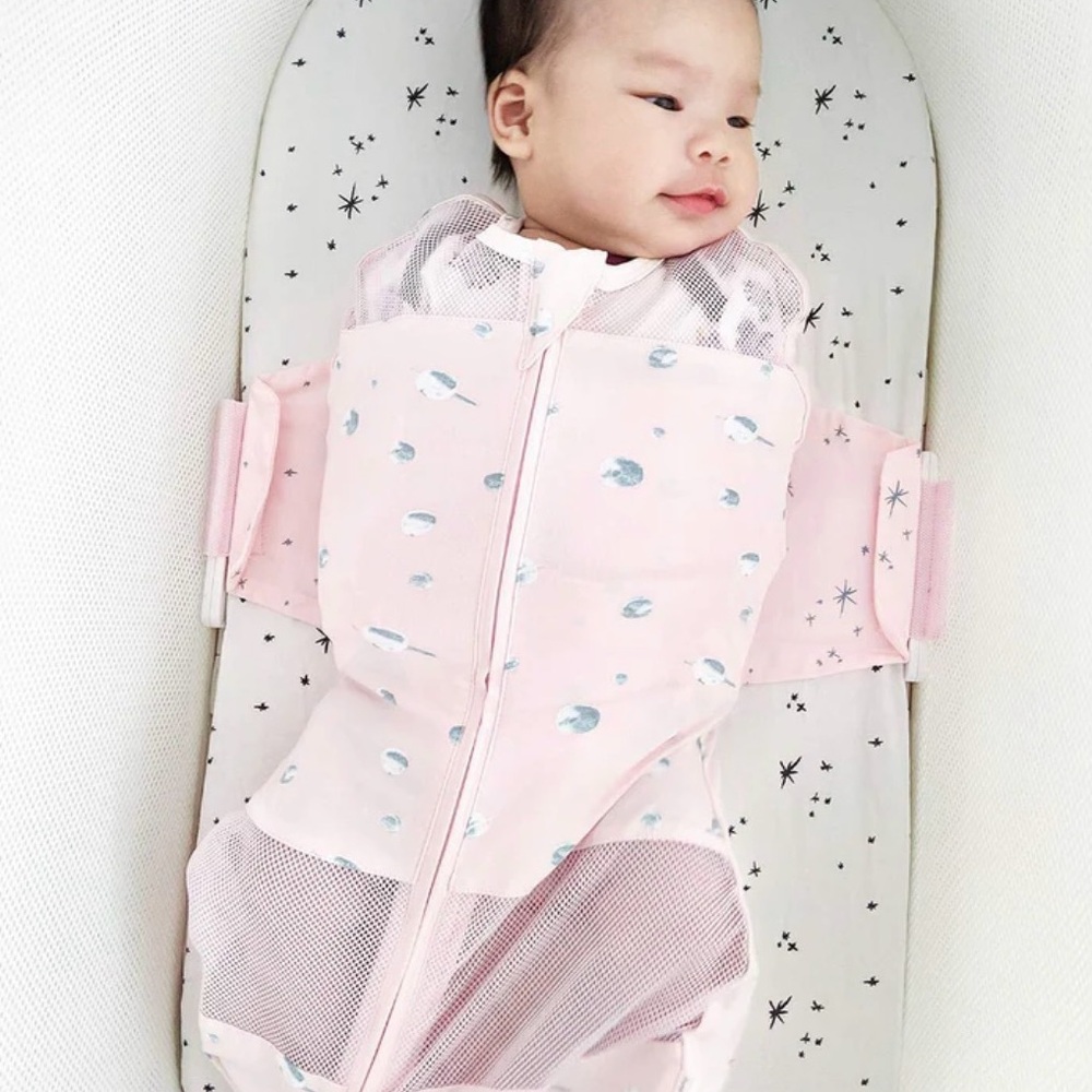 100% Organic SNOO Sleep Sack - Rose Planets - Large